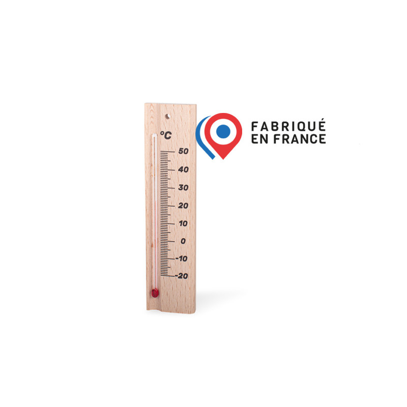 Thermomètre bois intérieur extérieur