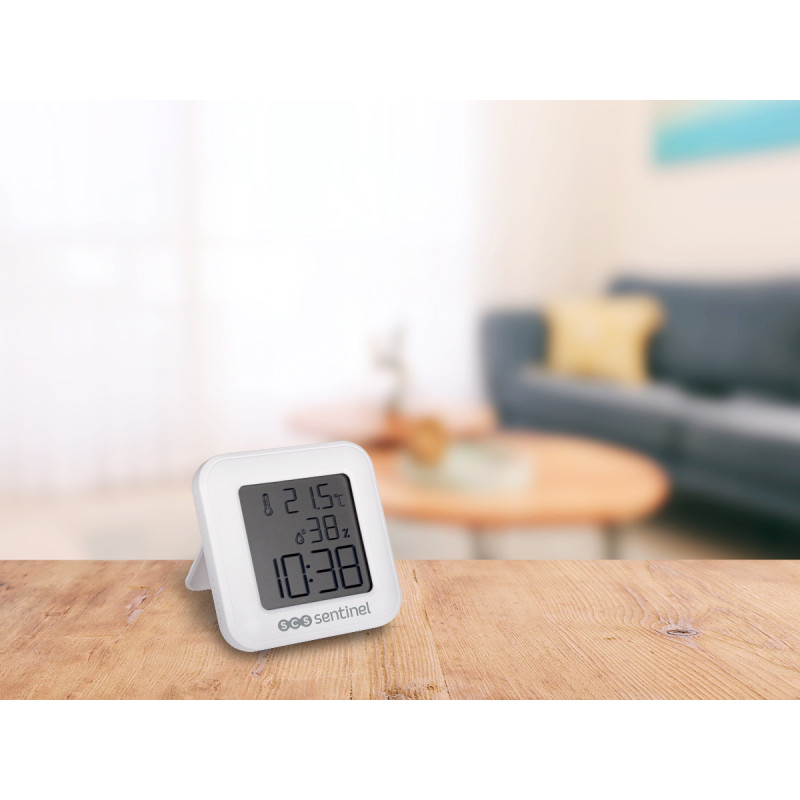 Thermomètre hygromètre digital avec heure - ThermoHygro