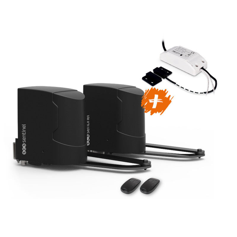Kit moteur connecté portail battant à bras articulés