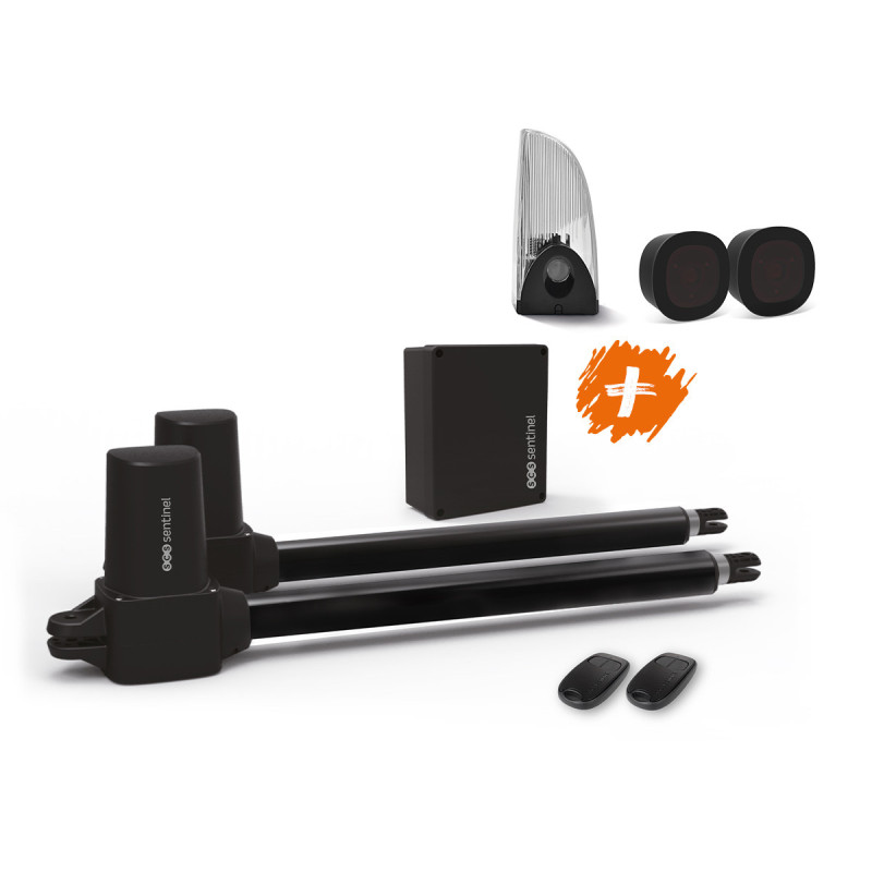 Kit moteur vérin pour portail 2 battants
