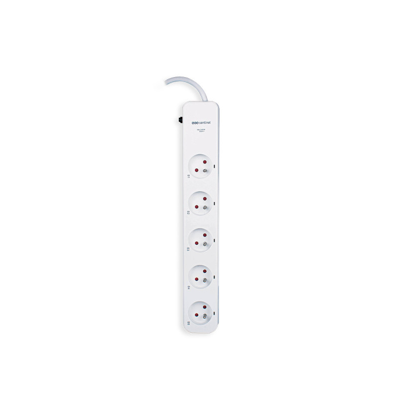 Rallonge multiprise avec télécommande 5 canaux