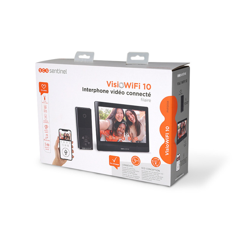 Interphone vidéo 2 fils Wi-Fi connecté