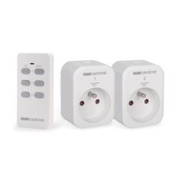 Kit 2 prises télécommandées + 1 télécommande