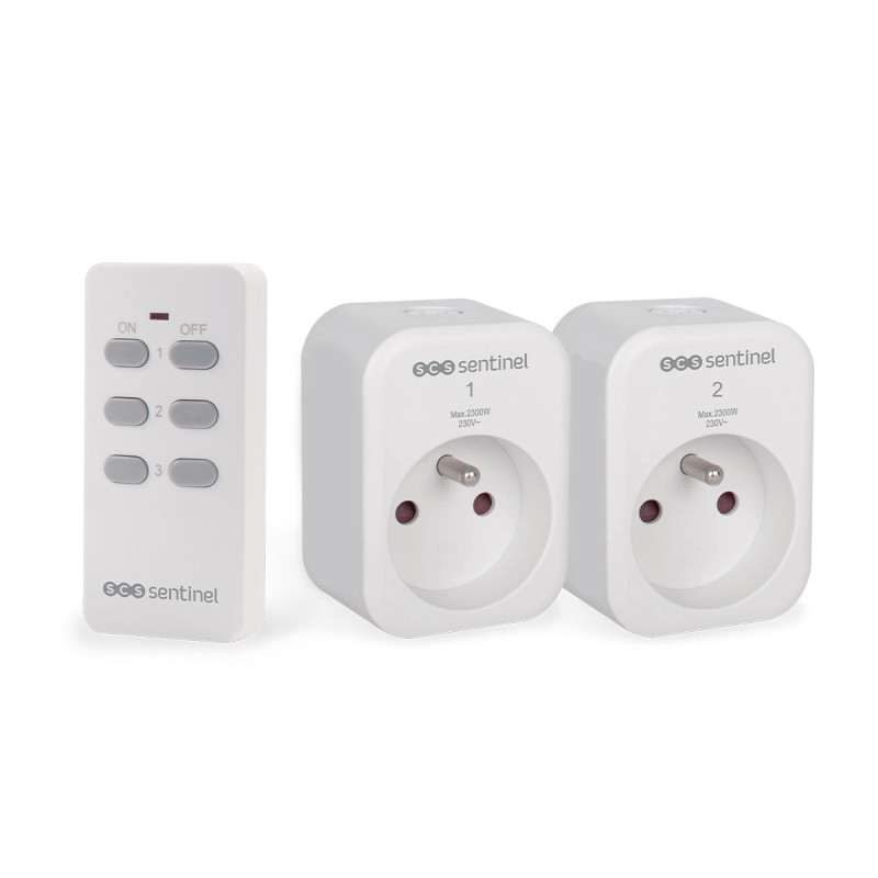 Kit de 2 enchufes teledirigidos - ControlPower 2300W