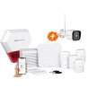 Kit alarme sans fil avec une caméra extérieure connectée