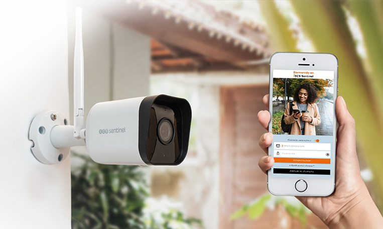 Caméra de surveillance extérieure connectée application iSCS Sentinel