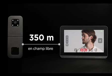 Répondez depuis votre téléphone portable à vos visiteurs via l'application iscs sentinel et le visiophone connecté visiodoor wi-fi