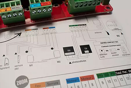 Raccorder facilement les accessoires sur le kit motorisation portail à bras articulés opengate 2