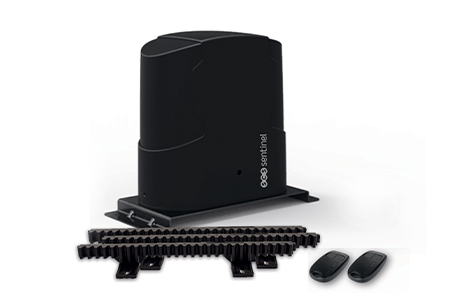 kit moteur SimplyOpen 3 à crémaillères avec le juste nécessaire : 2 télécommandes incluses