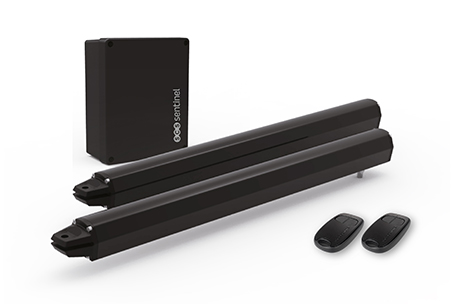 Kit de motorreductor de tornillo sin fin SimplyOpen 1 con todo lo necesario: 2 mandos a distancia incluidos