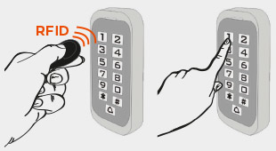 digicode RFID avec badges