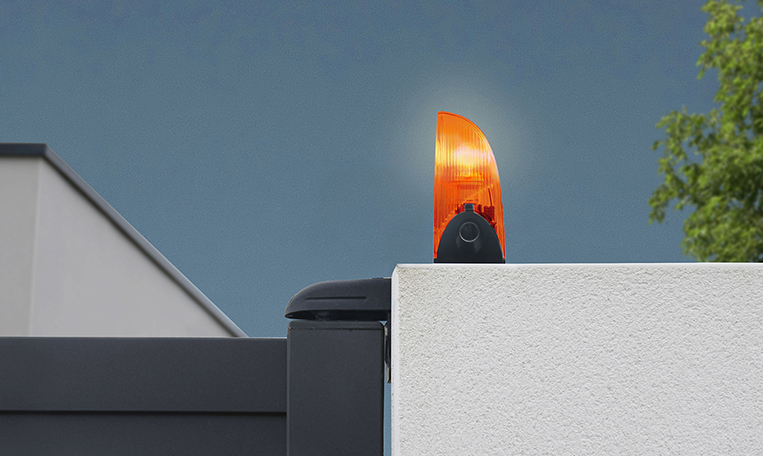 Feu clignotant LED antenne intégrée FlashGate LED Orange