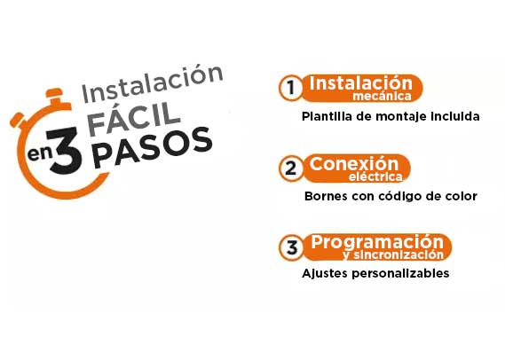 installation facile en 3 étapes