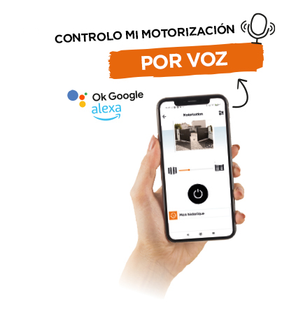 El automatismo OpenGate 2 Integral conectado se puede controlar por voz a través de asistentes de voz.