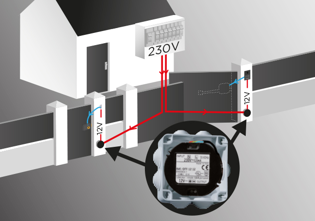 transformateur alimentation à découpage à encastrer en 12V 1A