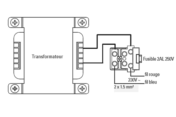 branchement electrique motorisation portail