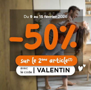 -50% sur le 2ème article