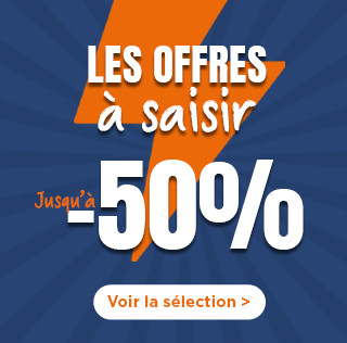 Jusqu'à -50% sur une sélection !