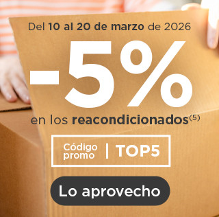 ¡ -5% en los reacondicionados !