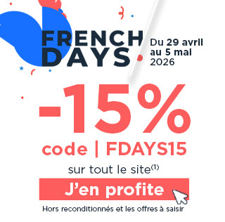 French Days : -15% sur tout le site !