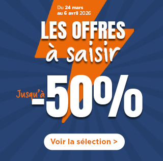 Jusqu'à -50% sur une sélection !