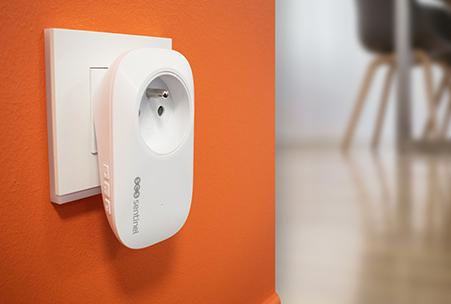 Carillon sans fil sans pile enfichable avec prise intégrée EcoBell 100 Plug