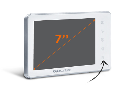 moniteur additionnel visiokit avec un écran 7 pouces.