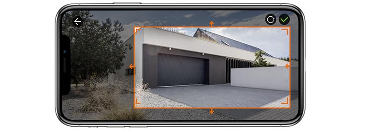 zone de detection de mouvement de la CamFirst Outdoor