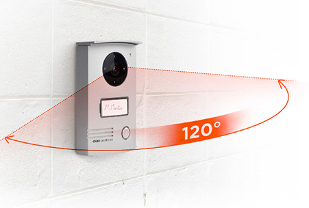 caméra grand angle de 120°, qui offre une vision étendue