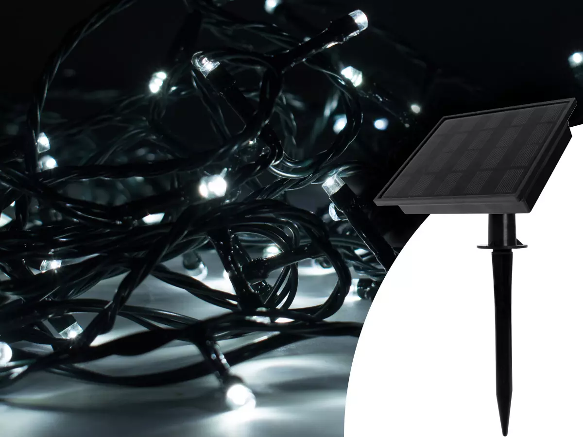 Guirlande solaire avec ampoules LED