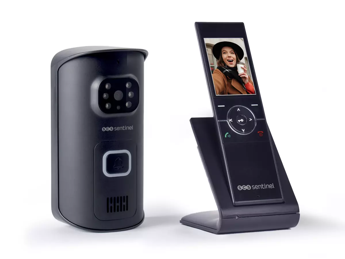 Visiophone / interphone vidéo sans fil - Sonnette sans fil avec caméra -  Visiophonie